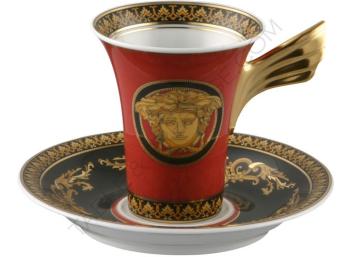 Cup & saucer 2 tall - Rosenthal versace